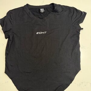 ECHT Women's Black Short Sleeve Tee